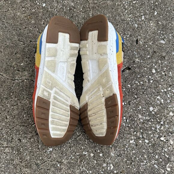 New Balance 997H Energy Red Atomic Sneakers Mens 9 Yellow Suede CM007HJP Shoes - Picture 11 of 13